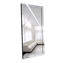 Espelho Grande Corpo Inteiro 185x90cm Dubai Yescasa Prata