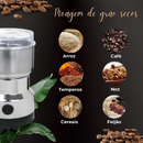 Moedor e Triturador de Grãos GranoFino | Café e Temperos Moídos com Um Toque