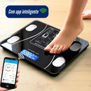 Balança Digital Fit Connect | Monitoramento Completo de Gordura e Massa Muscular