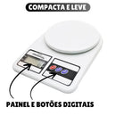 Balança de Cozinha Digital 10kg | Precisão Total para sua Dieta e Vida Saudável