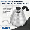Chaleira Pescoço Fino Elegance | Design Sofisticado e Aquecimento Durável
