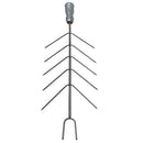 Espeto para Coraçãozinho e Aperitivos Inox 304 | 10 Pontas com Cabo Térmico | 63cm de comprimento