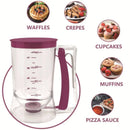 Jarra Dispenser Gourmet 900ml | Dosador de Precisão para Cupcakes e Panquecas