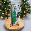 Jogo Xícaras Natal Mágico | Decoração Festiva e Café com Charme | Conjunto 4 Xicaras