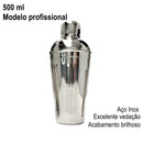 Kit Caipirinha Profissional Master Inox | 5 Peças com Coqueteleira 500ml