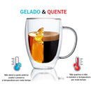 Xícara Parede Dupla Elegance | Bebidas Quentes e Frias na Medida Certa