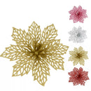 Kit Flores Natal Luxo LuvinCo | Decoração Elegante com Brilho e Charme | Kit com 6