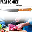 Kit Presente Churrasco Premium | Tábua de Bambu Ecológica e Acessórios em Inox