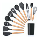 Kit Cozinha 12 Peças Silicone com Suporte