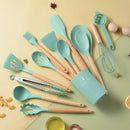 Kit Cozinha 12 Peças Silicone com Suporte