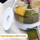 Organizador Rotatório Master 6 em 1 | Frescor e Praticidade para sua Cozinha