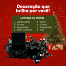Pisca Pisca Natal Luz Quente | Decoração Aconchegante e Super Econômica