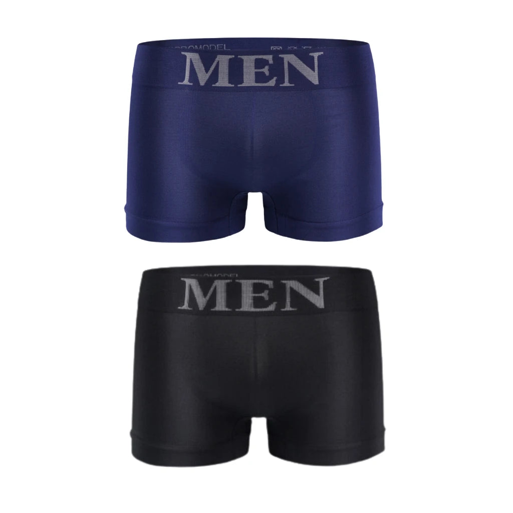 Kit com 10 Cuecas Boxer Masculinas de Microfibra Flat