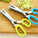 Tesoura de Cozinha Versátil 5 Lâminas