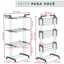 Varal 3 Andares SmartFlow | Organização Inteligente para Apartamentos