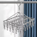 Varal de Inox Premium 40 Prendedores | Solução Inteligente para Peças Leves e Delicadas